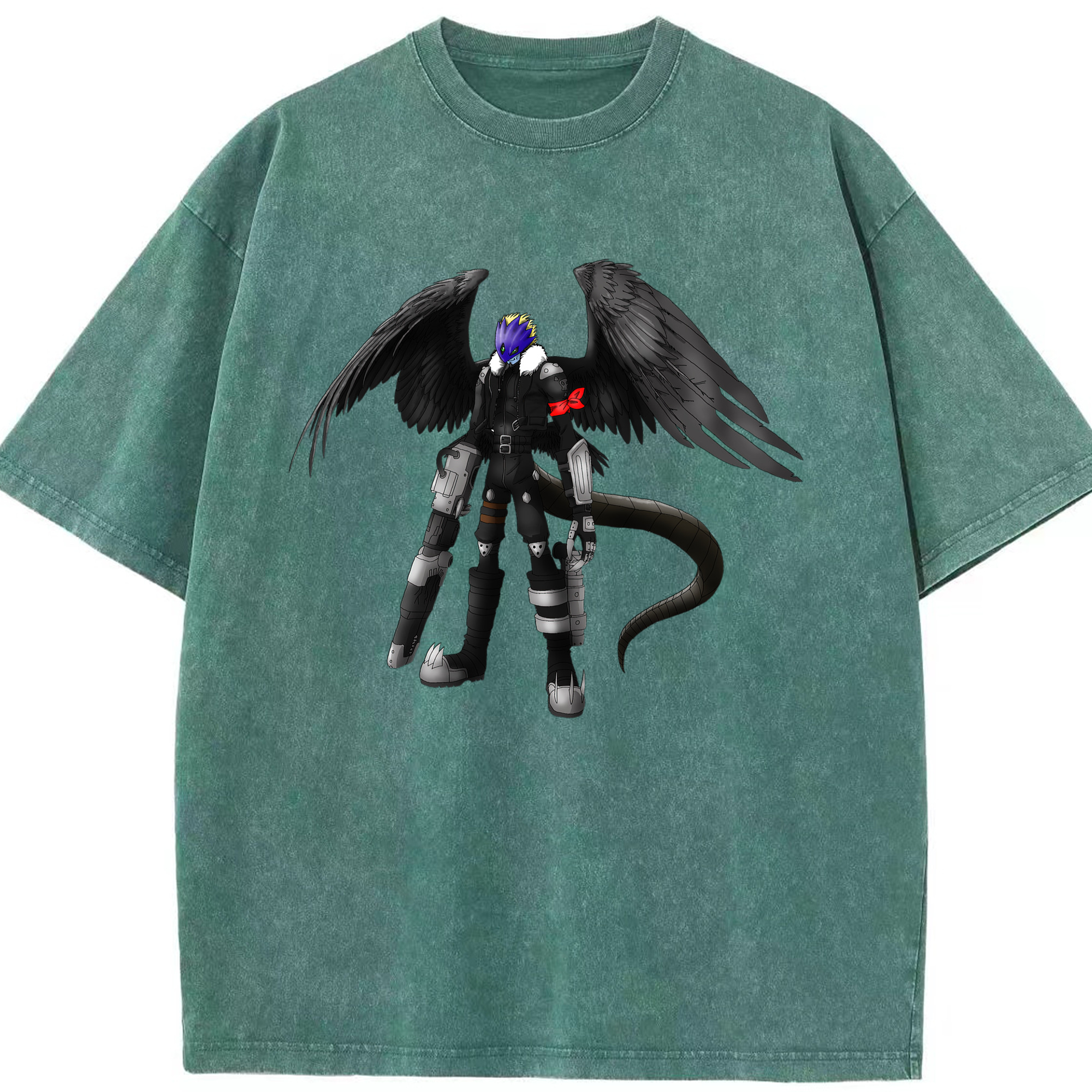 （画像用） Digimon デジタルモンスター/デジモン 綿100% ヴィンテージ風 半袖Tシャツ（フロントプリント）